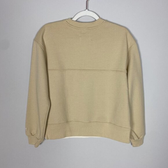 Everlane Track Oversized Crew Neck Sweatshirt in Cashew Womens XXS - Picture 5 of 7